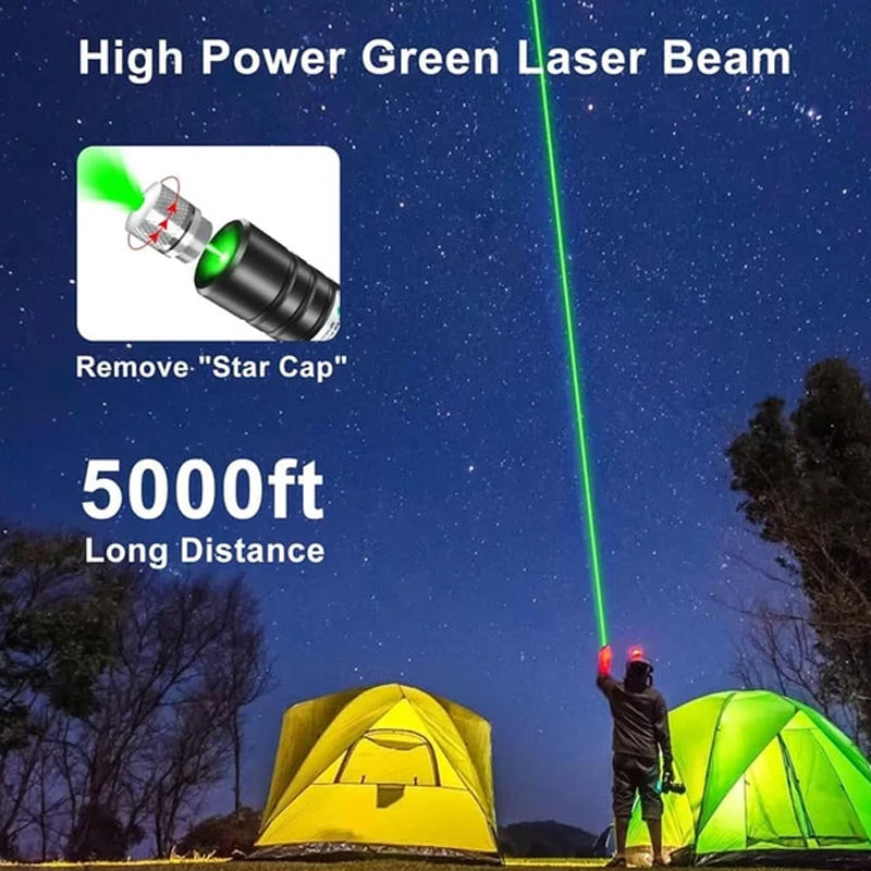 High-Power USB Direct-Charge Laser Flashlight